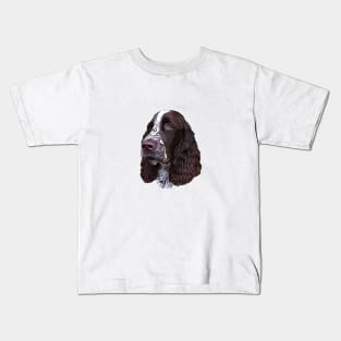 Springer Spaniel Liver and White Kids T-Shirt